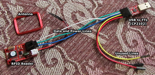 RFID via USB-TTL Setup