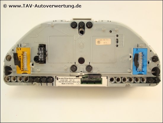 Pinouts for the particular model (X16/Yellow, X13060/Blue)