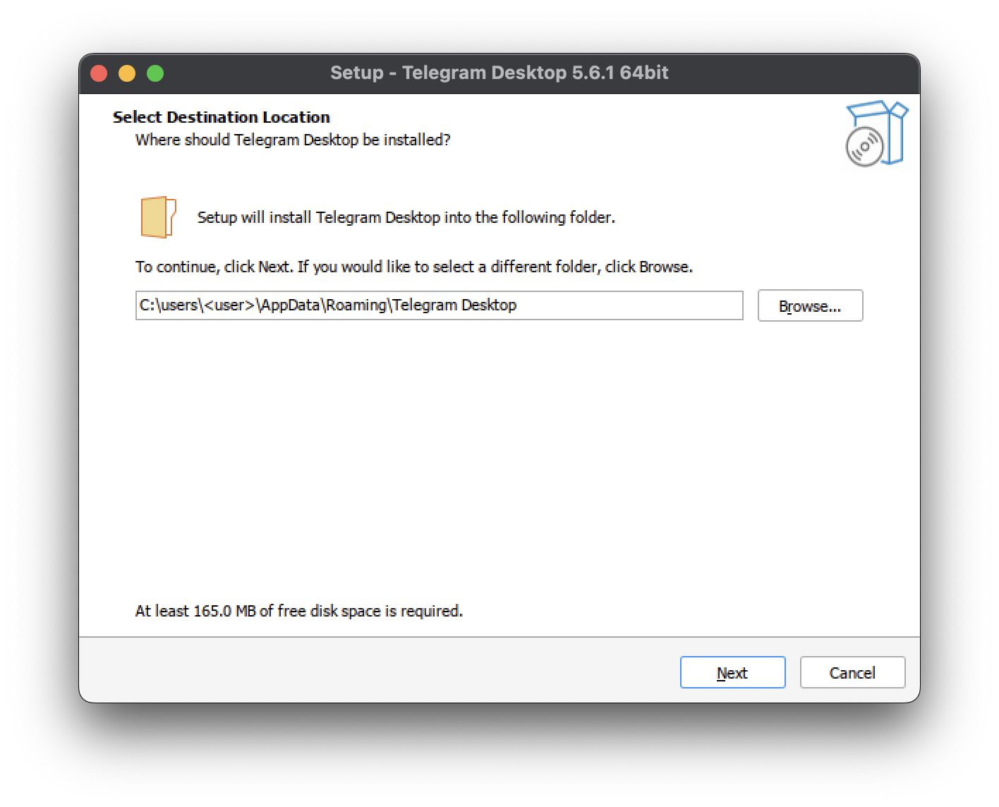 Wineskin Winery - Installing Telegram Desktop